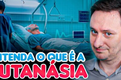Hospital room with unconscious patient, medical staff and a presenter discussing a eutanasia 7