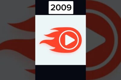 Red flaming play button icon representing a youtube-style fast video