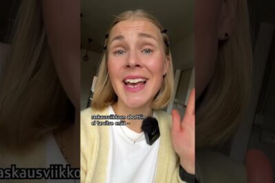 Young woman speaking directly to camera in a vertical video about abortin puolesta