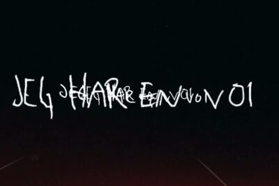 Stylized white handwritten text on a dark gradient background labeled aktiv dodshjelp 2