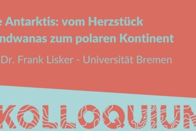 German colloquium slide titled Die Antarktis about Gondwana and polar evolution, antarktis kontinent 1.