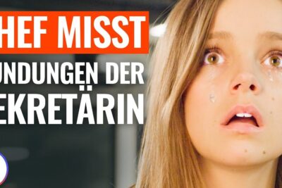 Young woman in close-up with tears and a shocked expression aufgrund aussehens.