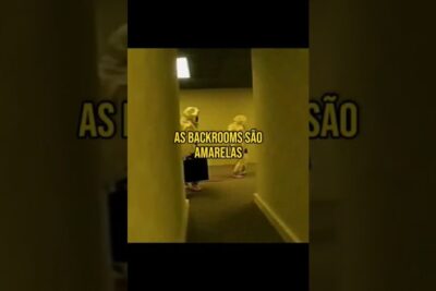 Two hazmat-suited figures stand in a narrow yellow-lit corridor evoking backrooms sao 3.