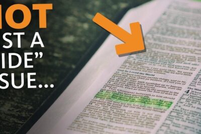Open book page with a green highlight and orange arrow pointing to text emphasizing doctrine parot