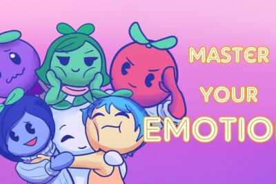 Colorful cartoon characters showing different feelings and hugging to represent emotional intelligence.