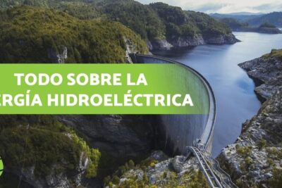 Curved concrete dam holding a reservoir in a forested mountain valley illustrating energia hidroelectrica 5