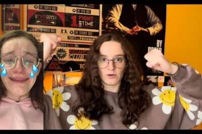 Split photo of a student showing anxiety and then confidence while preparing for esami universitari