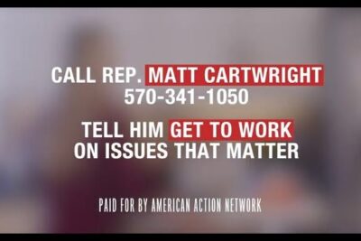 Bold political call-to-action graphic urging viewers to call their representative and get to work, fokus pa