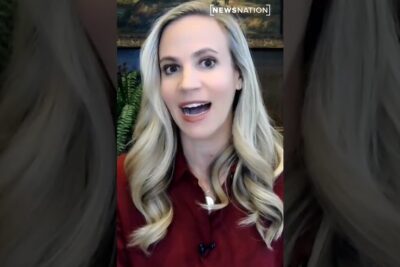 Blonde woman speaking directly to camera about policies for diskriminering.