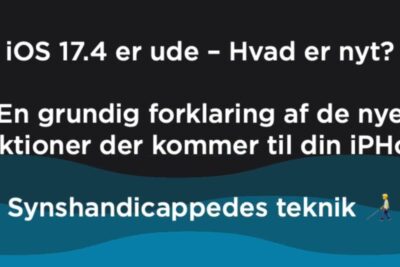IOS 17.4 accessibility graphic highlighting visually impaired technology and forskellige synspunkter 1