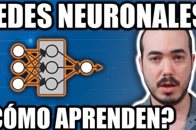 Thumbnail with large Spanish headings, a neural network diagram and a presenter's portrait illustrating inteligencia artificial 2