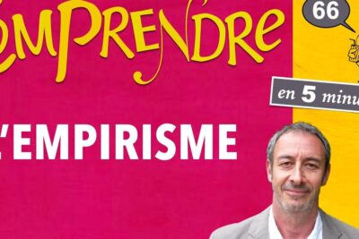 Bright L'EMPIRISME cover design with a presenter suggesting themes of le rationalisme and reason