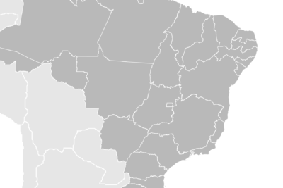 Simplified map of Brazil showing selected states highlighted for legalizado eutanasia topics