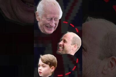 Vertical collage of three male faces connected by a red dashed circle, monarkin ar
