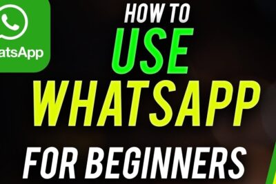 Graphic thumbnail with a green WhatsApp logo and large bold text reading How to Use WhatsApp for Beginners o whatsapp.
