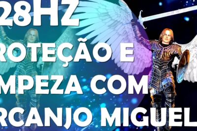 Armored archangel with white wings holding a sword and shield, a symbolic image of protecao ambiente and spiritual protection.