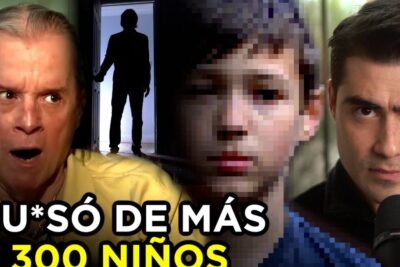 Collage of shocked adults, pixelated child and doorway silhouette to proteger hijos