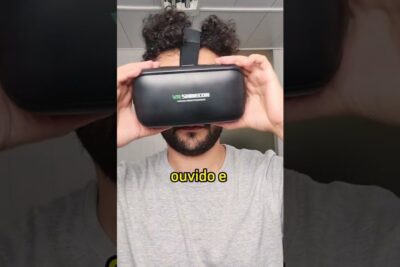 Bearded person wearing a VR headset exploring realidade virtual 1.