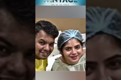 Two people in a hospital setting, one wearing a surgical cap and gown, associated with transplantation organer care