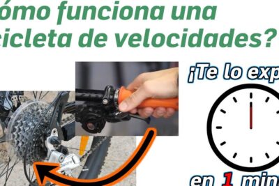 Close-up of a bicycle rear derailleur, cassette and shifter lever demonstrating uso bicicleta 1.