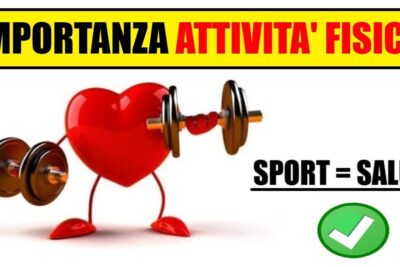 Red heart character lifting dumbbells under the message vantaggi benefici 1 highlighting exercise and wellbeing.