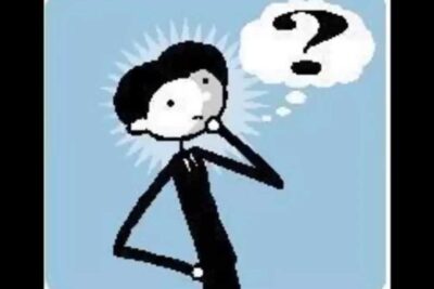 Cartoon figure holding chin with a question mark thought bubble representing vold vare